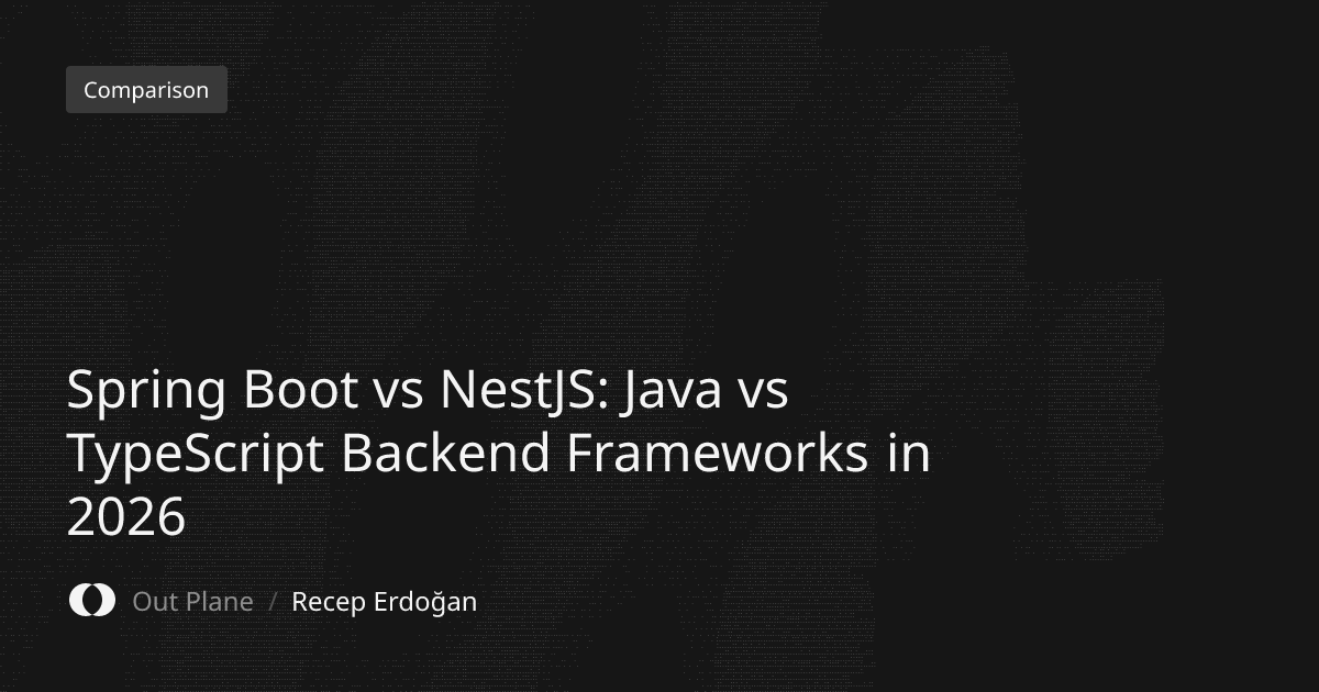 Spring Boot vs NestJS: Java vs TypeScript Backend Frameworks in 2026